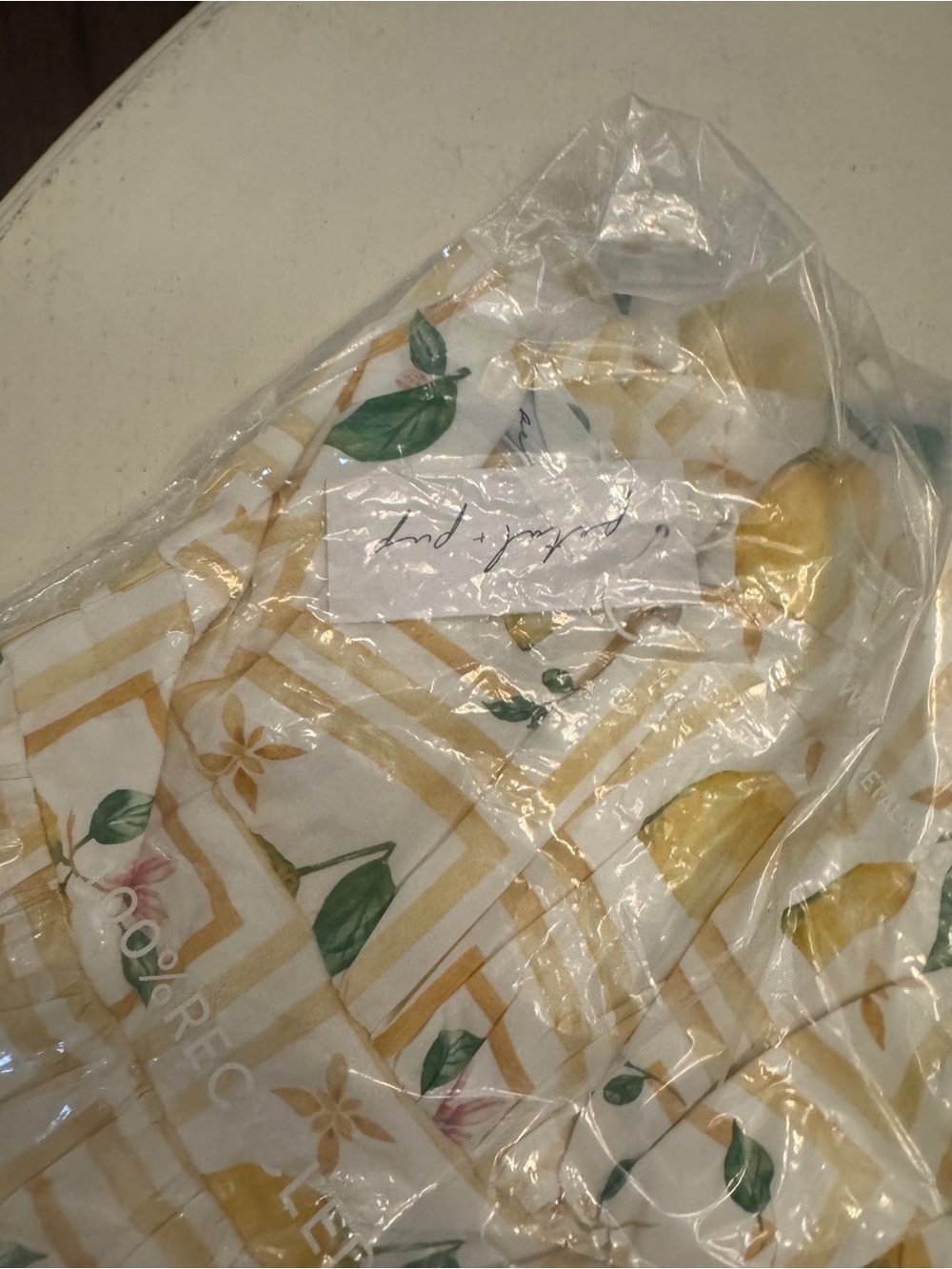 Petal & Pup Cintrico One Shoulder Lemon Print Mini Dress L NWT - Picture 8 of 9